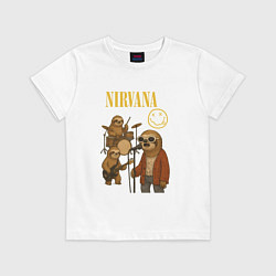 Детская футболка Nirvana ленивцы