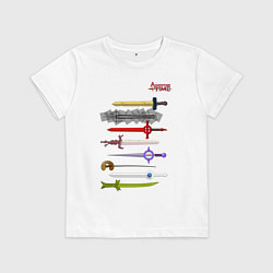 Детская футболка Adventure time swords
