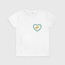 Детская футболка Кипр в сердечке