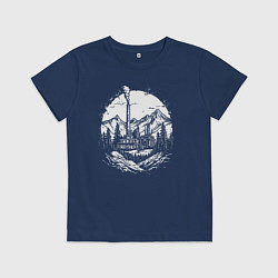 Детская футболка Индустриальный рассвет в горах