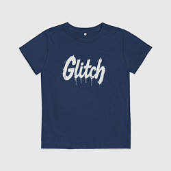 Детская футболка Глитч краской