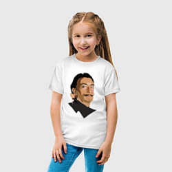 Футболка хлопковая детская Дали, цвет: белый — фото 2