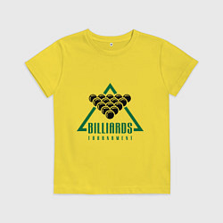 Детская футболка Billiards tournament