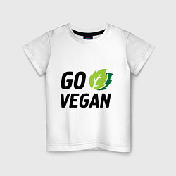 Детская футболка Go vegan