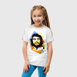 Футболка хлопковая детская Che Guevara Art, цвет: белый — фото 2