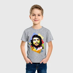 Футболка хлопковая детская Che Guevara Art, цвет: меланж — фото 2