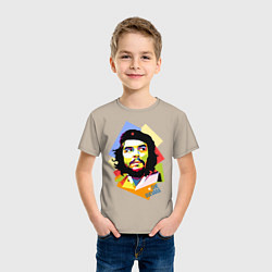 Футболка хлопковая детская Che Guevara Art, цвет: миндальный — фото 2