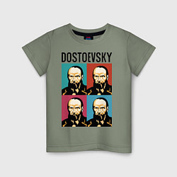 Футболка хлопковая детская Dostoevsky, цвет: авокадо