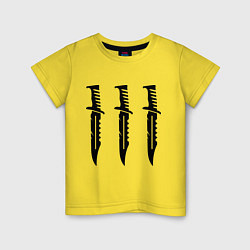 Детская футболка Три ножа