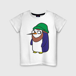Детская футболка Пингвин в шапке