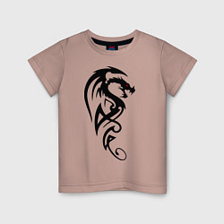 Детская футболка Дракон стильный трайбл