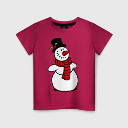 Детская футболка Весёлый снеговик