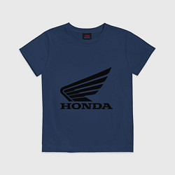 Футболка хлопковая детская Honda Motor, цвет: тёмно-синий