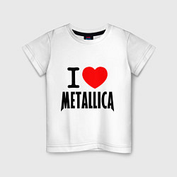 Детская футболка I love Metallica