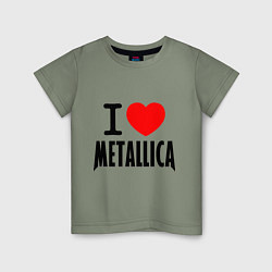 Детская футболка I love Metallica