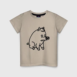 Детская футболка Pig