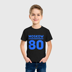 Футболка хлопковая детская Moskow 80, цвет: черный — фото 2