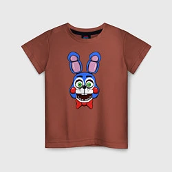 Футболка хлопковая детская Toy Bonnie FNAF, цвет: кирпичный