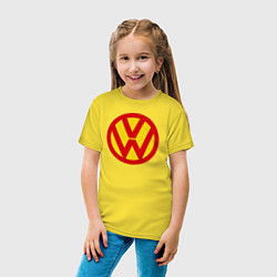 Футболка хлопковая детская Super Volkswagen, цвет: желтый — фото 2