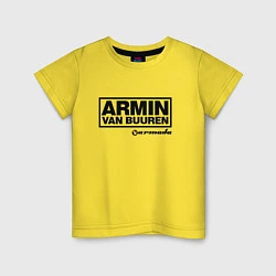 Футболка хлопковая детская Armin van Buuren, цвет: желтый