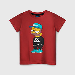 Футболка хлопковая детская Bart Just Us, цвет: красный