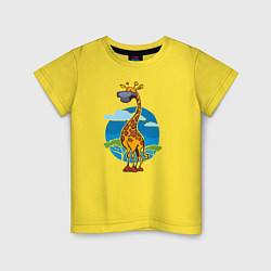 Детская футболка Летний жираф
