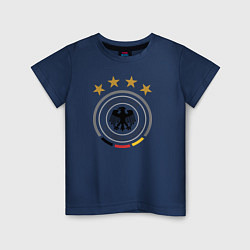 Футболка хлопковая детская Deutscher Fussball-Bund, цвет: тёмно-синий