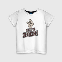 Детская футболка Lets rock!
