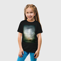 Футболка хлопковая детская X-Files: Aliens, цвет: черный — фото 2