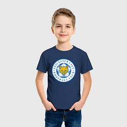 Футболка хлопковая детская Leicester City FC, цвет: тёмно-синий — фото 2