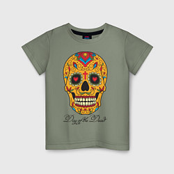 Детская футболка Мексиканский череп