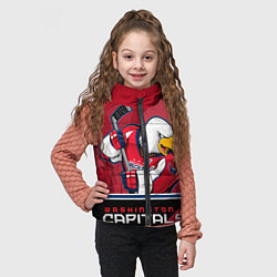 Детский жилет Washington Capitals, цвет: 3D-красный — фото 2