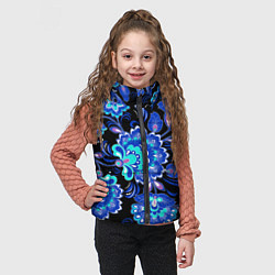 Детский жилет Синяя хохлома, цвет: 3D-светло-серый — фото 2