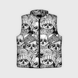 Детский жилет Hipster skulls