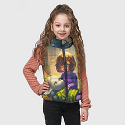 Детский жилет Фриск и Азриэль, цвет: 3D-черный — фото 2