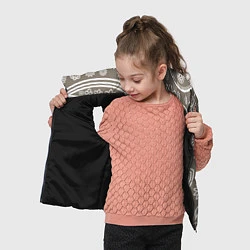 Детский жилет Цветочная роспись, цвет: 3D-черный — фото 2