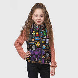Детский жилет MINECRAFT, цвет: 3D-светло-серый — фото 2