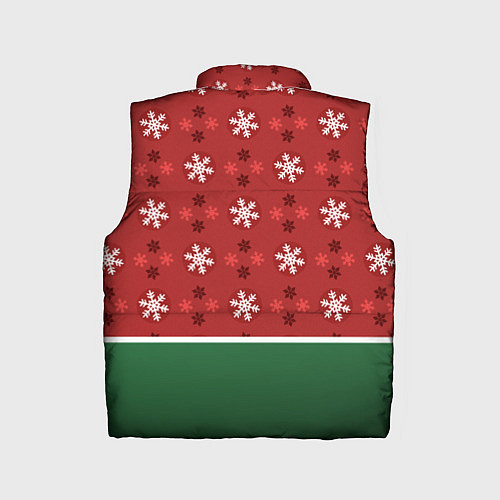 Детский жилет Пингвин Новый год / 3D-Красный – фото 2