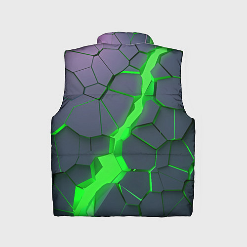 Детский жилет ЗЕЛЕНЫЙ РАЗЛОМ 3Д РАЗЛОМ / 3D-Красный – фото 2