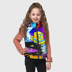 Детский жилет Geometry Dash: Art, цвет: 3D-черный — фото 2