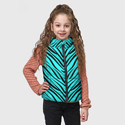 Детский жилет Абстратный полосатый узор, цвет: 3D-черный — фото 2