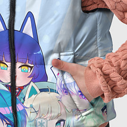 Детский жилет Gacha Club Character, цвет: 3D-светло-серый — фото 2