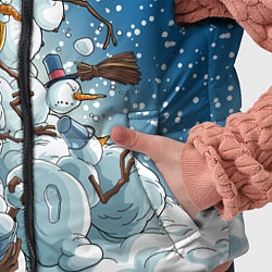 Детский жилет Боевые снеговики: атака, цвет: 3D-черный — фото 2