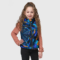 Детский жилет Geometric pattern Fashion Vanguard, цвет: 3D-светло-серый — фото 2