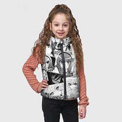 Детский жилет Ангельские ритмы паттерн, цвет: 3D-красный — фото 2