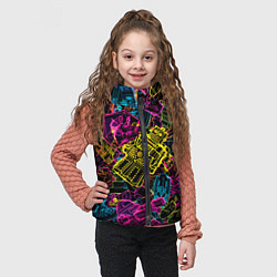 Детский жилет Cyber space pattern Fashion 3022, цвет: 3D-черный — фото 2