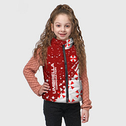 Детский жилет Resident Evil Umbrella Corporation паттерн, цвет: 3D-черный — фото 2