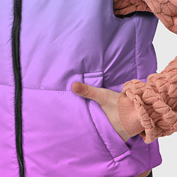 Детский жилет Голубо-розовый градиент, цвет: 3D-черный — фото 2