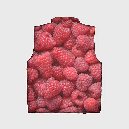 Детский жилет Малина - ягоды / 3D-Красный – фото 2