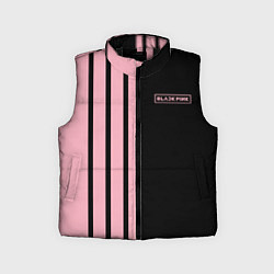 Детский жилет BLACKPINK HALF BLACK-PINK MINI LOGO, цвет: 3D-черный